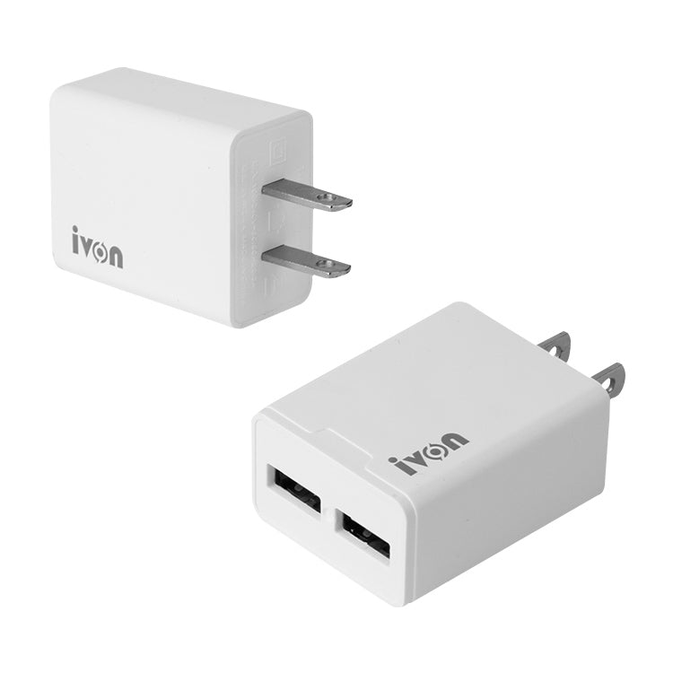IVON AD38 5V 2.1A Dual-USB-Reiseladegerät, US-Stecker, AD38