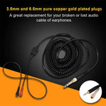 ZS0095 Für Sennheiser HD25 / HD560 / HD540 / HD430 / HD250 Kopfhörer Spiralkabel, Kabellänge: 1.5m-5m, ZS0095