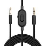 ZS0159 Für Logitech G433 / G233 / G Pro / G Pro X 3,5 mm Stecker auf Stecker Gaming Headset Audiokabel mit kabelgebundener Steuerung, Kabellänge: 2m