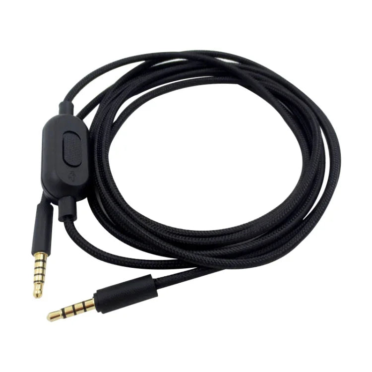 ZS0159 Für Logitech G433 / G233 / G Pro / G Pro X 3,5 mm Stecker auf Stecker Gaming Headset Audiokabel mit kabelgebundener Steuerung, Kabellänge: 2m