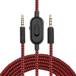 ZS0159 Für Logitech G433 / G233 / G Pro / G Pro X 3,5 mm Stecker auf Stecker Gaming Headset Audiokabel mit kabelgebundener Steuerung, Kabellänge: 2m