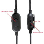 ZS0159 Für Logitech G433 / G233 / G Pro / G Pro X 3,5 mm Stecker auf Stecker Gaming Headset Audiokabel mit kabelgebundener Steuerung, Kabellänge: 2m