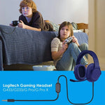 ZS0159 Für Logitech G433 / G233 / G Pro / G Pro X 3,5 mm Stecker auf Stecker Gaming Headset Audiokabel mit kabelgebundener Steuerung, Kabellänge: 2m