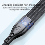 4 in 1 66W 6A USB zu 8 Pin + Micro USB + Dual USB-C / Type-C Schnelllade-Datenkabel, Kabellänge: 2m, 2m, 2m 66W