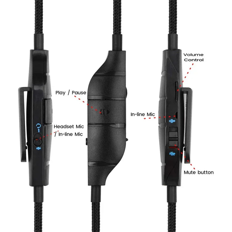 ZS0195 Audiokabel für Logitech G633 / G635 / G933 / G935 3,5mm Gaming-Headset, Kabellänge: 1,5m, Für Logitech G633 1,5m
