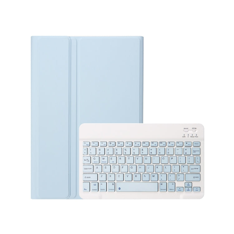 For iPad 11 2025 / 10th Gen 10.9 2022 A10B Lambskin Texture Ultra-thin Bluetooth Keyboard Leather Tablet Case with Pen Slot, A10B