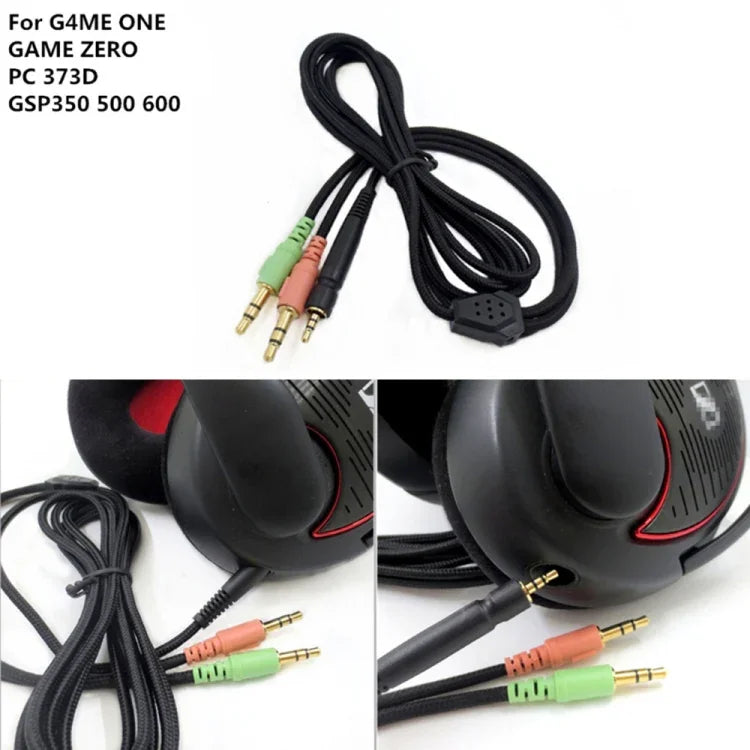 ZS0076 PC Version Gaming-Kopfhörerkabel für Sennheiser PC 373D GSP350 GSP500 GSP600 G4ME ONE GAME ZERO, PC Version