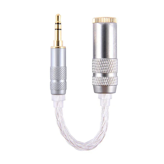 ZS0021 3,5mm Klinke Stecker auf 4,4mm Klinke Buchse Balance Adapterkabel, 3,5mm Stecker auf 4,4mm Buchse
