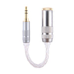 ZS0021 3,5mm Klinke Stecker auf 4,4mm Klinke Buchse Balance Adapterkabel, 3,5mm Stecker auf 4,4mm Buchse