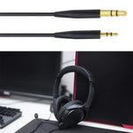 ZS0138 3.5mm auf 2.5mm Kopfhörer-Audiokabel für BOSE SoundTrue QC35 QC25 OE2, ZS0138 Schwarz, ZS0138 Weiß