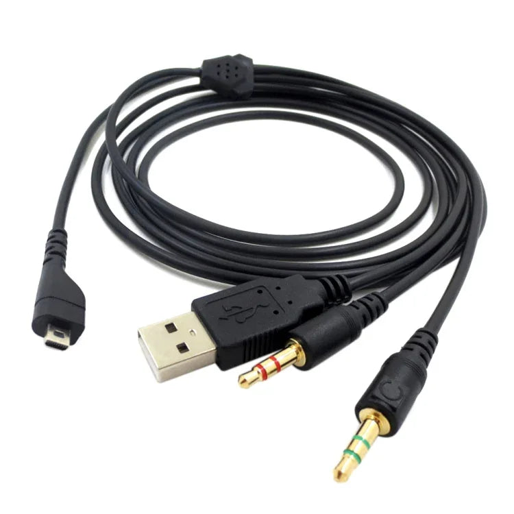 ZS0224 3-poliges Kopfhörer-Audiokabel für SteelSeries Arctis 3 / 5 / 7 / Pro, ZS0224