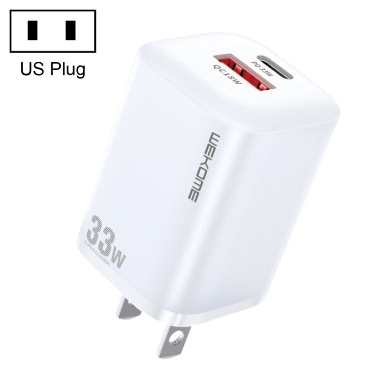 WK WP-U140 33W Power Series USB+USB-C/Type-C Schnellladegerät, Spezifikationen: US-Stecker, 33W US-Stecker
