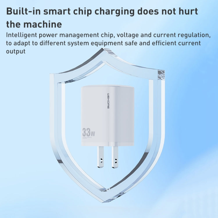 WK WP-U140 33W Power Series USB+USB-C/Type-C Schnellladegerät, Spezifikationen: US-Stecker, 33W US-Stecker