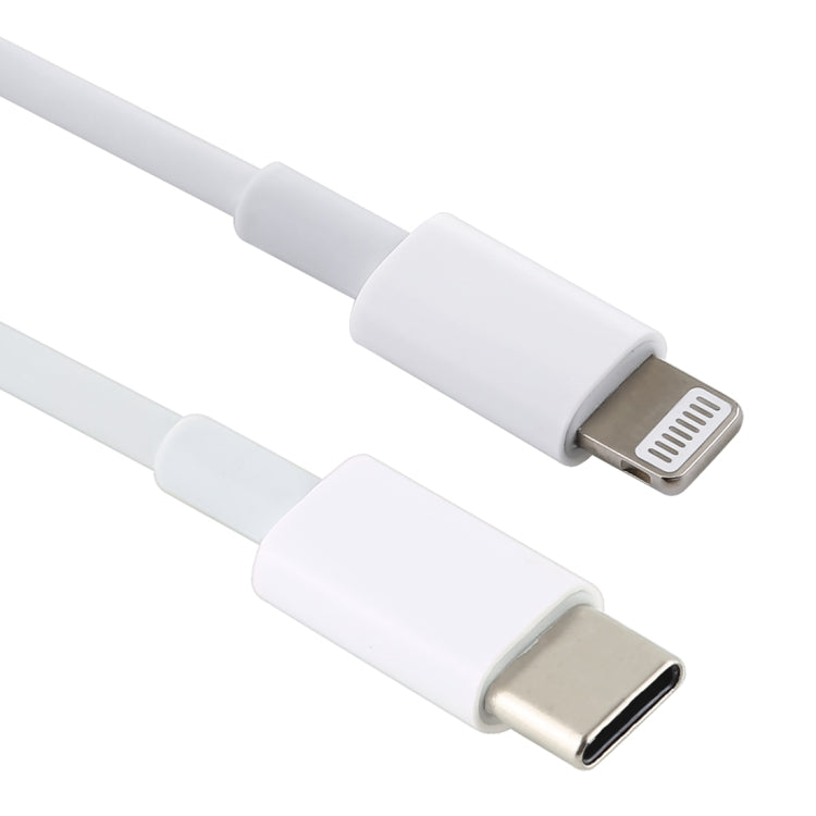 20W 9V/2A 1M USB-C / Type-C zu 8 Pin PD Schnellladekabel für iPhone, iPad, Kabellänge: 1m, 20W 9V/2A