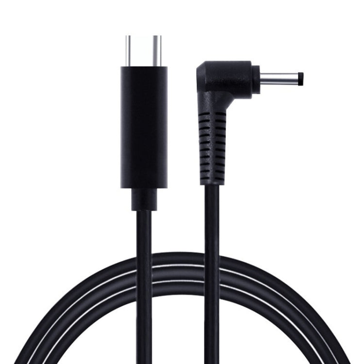 USB-C / Type-C zu 4,0 x 1,7mm Laptop Stromladekabel, Kabellänge: ca. 1,5m, Type-C zu 4,0 x 1,7mm Rundstecker