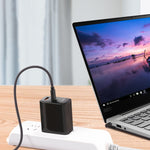 USB-C / Type-C zu 4,0 x 1,7mm Laptop Stromladekabel, Kabellänge: ca. 1,5m, Type-C zu 4,0 x 1,7mm Rundstecker