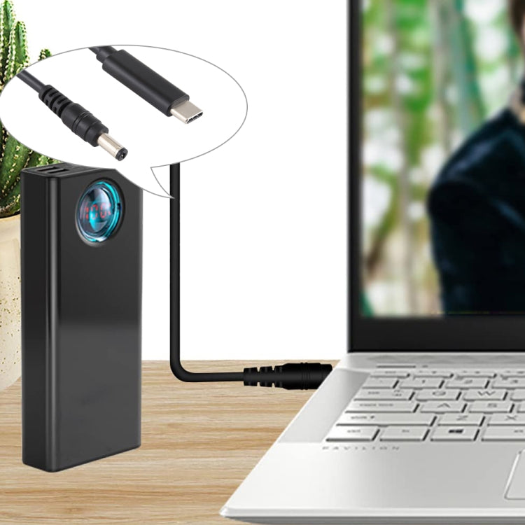 USB-C / Typ-C zu 5,5 x 2,1mm Laptop Stromkabel, Kabellänge: ca. 1,5m, Typ-C zu 5,5 x 2,1mm