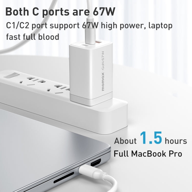 MOMAX UM30 PD 67W Schnellladegerät Netzteil, UK-Stecker