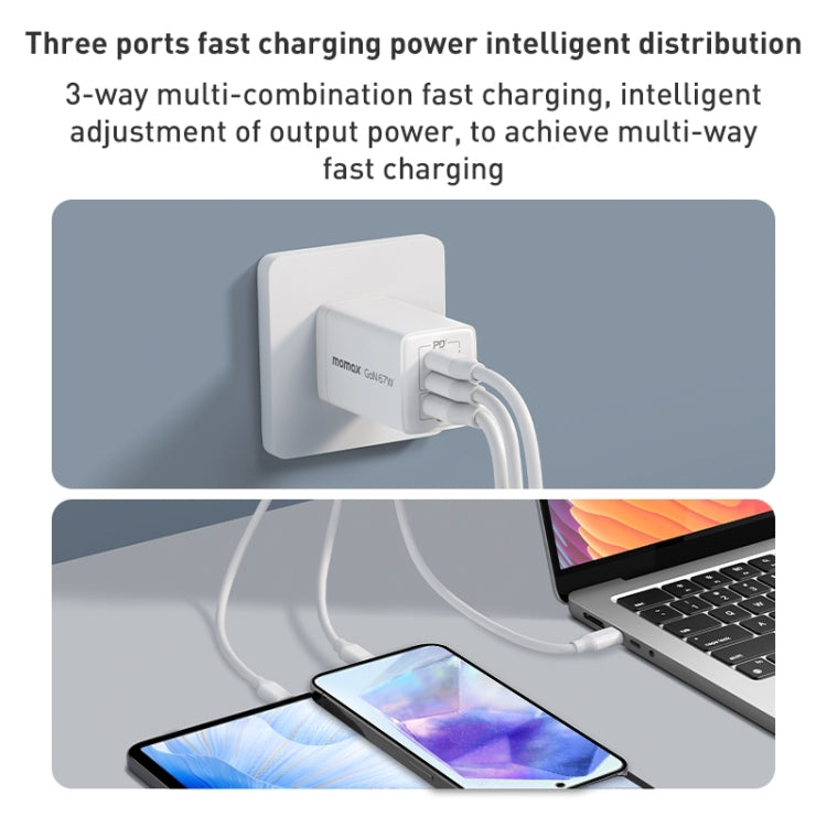 MOMAX UM30 PD 67W Schnellladegerät Netzteil, UK-Stecker