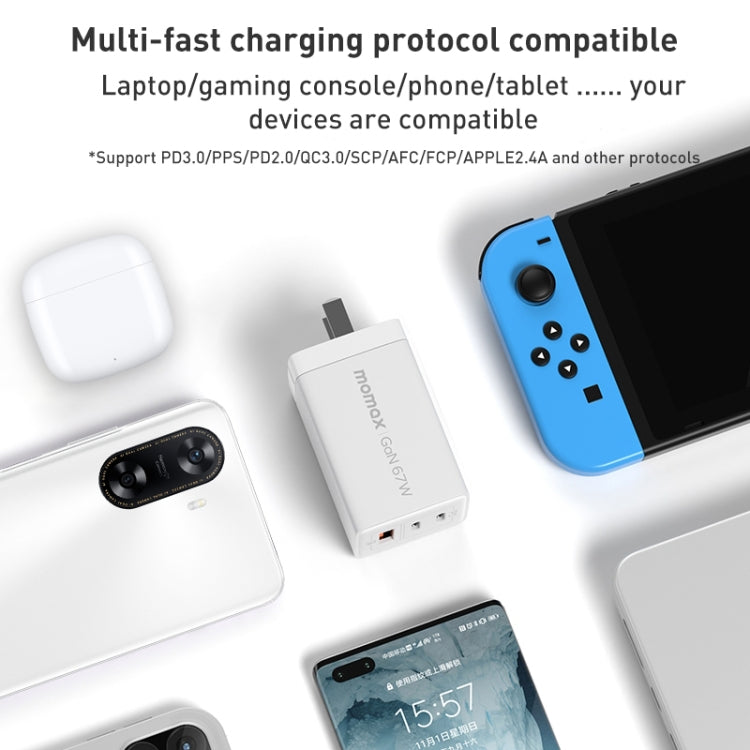 MOMAX UM30 PD 67W Schnellladegerät Netzteil, UK-Stecker