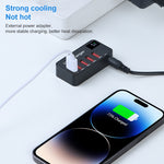 988A Multifunktionaler DC 12V 5 Ports USB Digitalanzeige Schnellladegerät, 988A