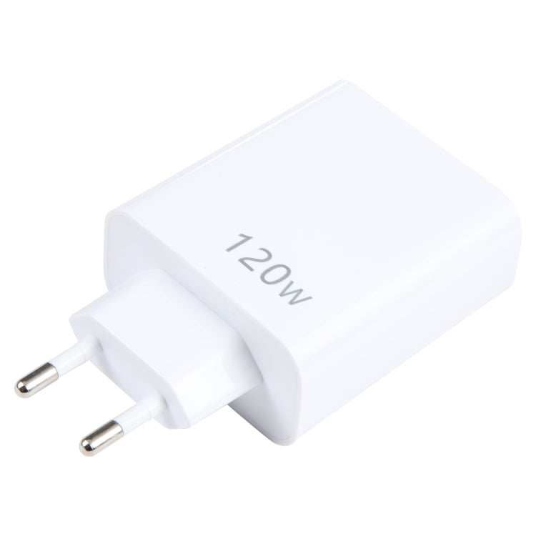 120W Dual PD Typ-C + 3 x USB Multi-Port-Ladegerät, EU-Stecker