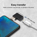 USB-C / Type-C Stecker zu 8 Pin Buchse Winkel-Ladeadapter, USB-C / Type-C Stecker zu 8 Pin Buchse