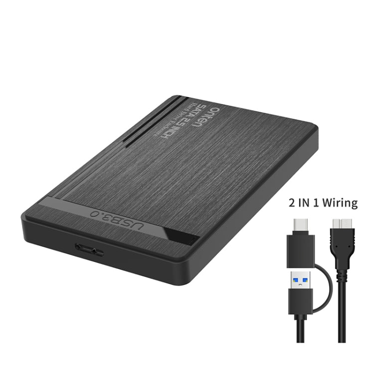 Onten UHD1 12,5 Zoll externe Festplattengehäuse mit 2 in 1 Kabel