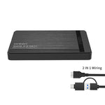 Onten UHD1 12,5 Zoll externe Festplattengehäuse mit 2 in 1 Kabel