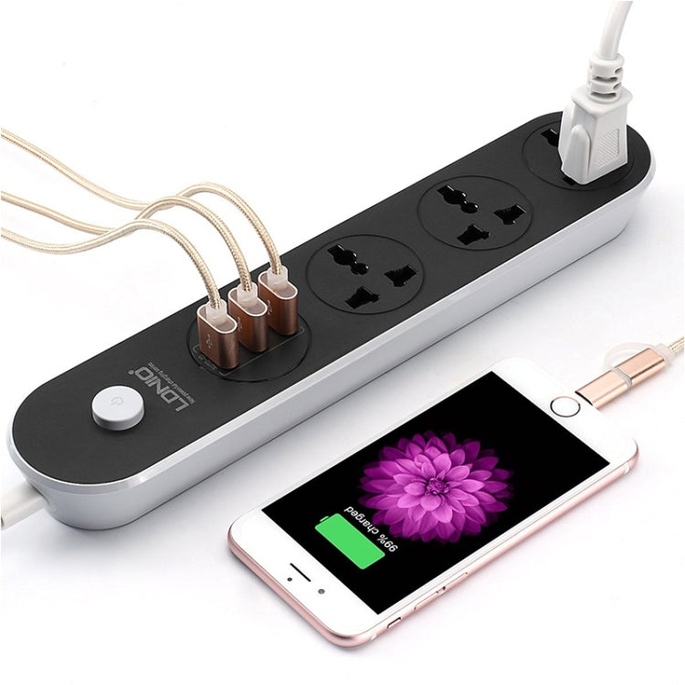 LDNIO SC3301 3 x USB-Anschlüsse Reise- und Büro-Steckdose, Kabellänge: 1,6 m, US Stecker, SAS8610AUS, SAS8610BUS, SAS8610EU, SAS8610UK
