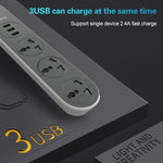 LDNIO SC3301 3 x USB-Anschlüsse Reise- und Büro-Steckdose, Kabellänge: 1,6 m, US Stecker, SAS8610AUS, SAS8610BUS, SAS8610EU, SAS8610UK
