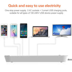 LDNIO SC3301 3 x USB-Anschlüsse Reise- und Büro-Steckdose, Kabellänge: 1,6 m, US Stecker, SAS8610AUS, SAS8610BUS, SAS8610EU, SAS8610UK