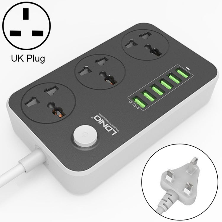 LDNIO SC3604 6 x USB-Anschlüsse Multifunktions-Reise-Home-Office-Steckdose, Kabellänge: 2m, US-Stecker, SAS8611AUK, SAS8611AUS, SAS8611BUK, SAS8611BUS, SAS8611EU