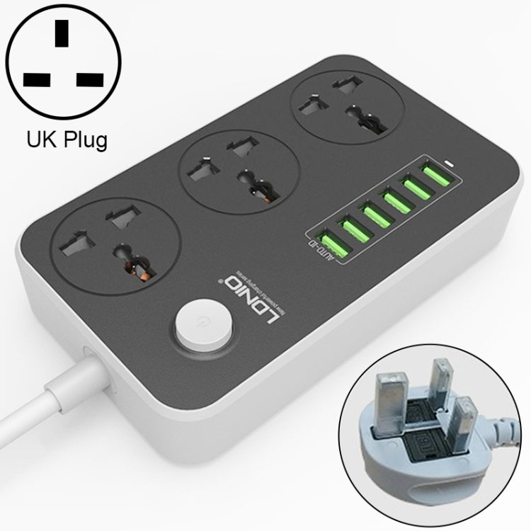 LDNIO SC3604 6 x USB-Anschlüsse Multifunktions-Reise-Home-Office-Steckdose, Kabellänge: 2m, US-Stecker, SAS8611AUK, SAS8611AUS, SAS8611BUK, SAS8611BUS, SAS8611EU