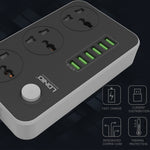 LDNIO SC3604 6 x USB-Anschlüsse Multifunktions-Reise-Home-Office-Steckdose, Kabellänge: 2m, US-Stecker, SAS8611AUK, SAS8611AUS, SAS8611BUK, SAS8611BUS, SAS8611EU