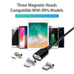 M11 5A USB auf Micro-USB Nylon geflochtenes magnetisches Datenkabel, Kabellänge: 2m, Micro USB