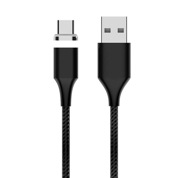 M11 3A USB zu USB-C / Type-C Nylon geflochtenes magnetisches Datenkabel, Kabellänge: 2m, USB-C / Type-C