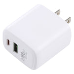 LZ-215A+C 20W QC 3.0 USB + PD 3.0 USB-C / Type-C Schnelllade-Reiseladegerät, US-Stecker