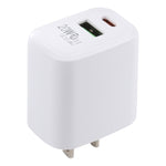 LZ-215A+C 20W QC 3.0 USB + PD 3.0 USB-C / Type-C Schnelllade-Reiseladegerät, US-Stecker