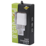 LZ-215A+C 20W QC 3.0 USB + PD 3.0 USB-C / Type-C Schnelllade-Reiseladegerät, US-Stecker
