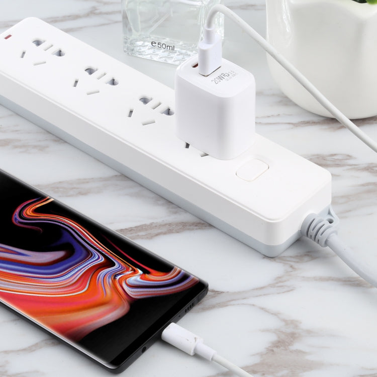 LZ-215A+C 20W QC 3.0 USB + PD 3.0 USB-C / Type-C Schnelllade-Reiseladegerät, US-Stecker