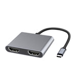 2-in-1 Multifunktionaler USB-C / Typ-C zu Dual HDMI HUB Dockingstation