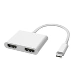 2-in-1 Multifunktionaler USB-C / Typ-C zu Dual HDMI HUB Dockingstation