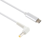 USB-C / Typ-C zu 5,5 x 2,5mm Laptop Stromkabel, Kabellänge: ca. 1,5m, Typ-C zu 5,5 x 2,5mm (Winkelstecker)