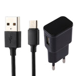 5V 2.1A Intelligentes Identifikations-USB-Ladegerät mit 1m USB zu USB-C / Typ-C Ladekabel, EU Stecker