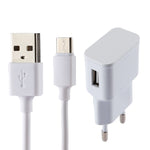 5V 2.1A Intelligentes Identifikations-USB-Ladegerät mit 1m USB zu USB-C / Typ-C Ladekabel, EU Stecker