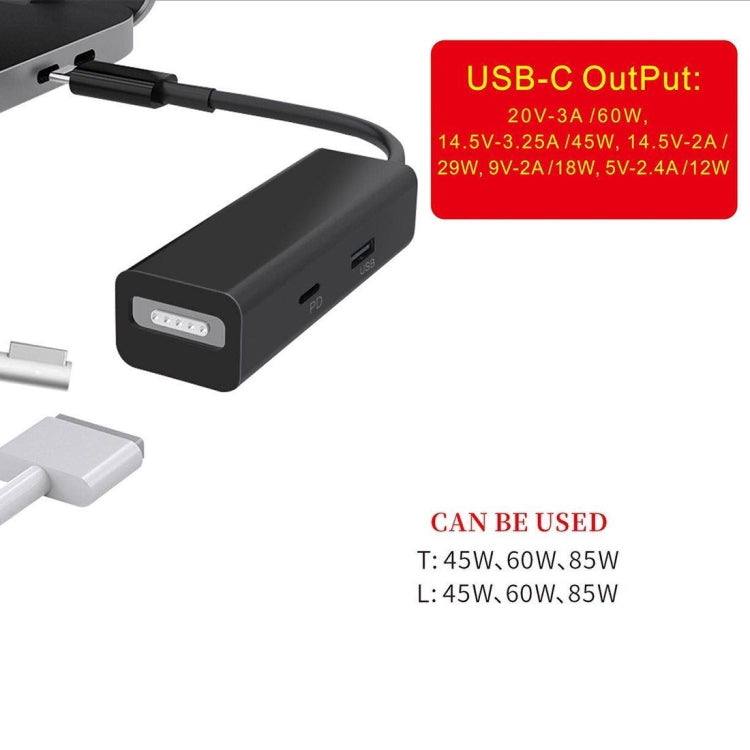 3 in 1 MagSafe 1 / 2 + PD Anschluss + USB zu USB-C / Type-C Konverteradapter