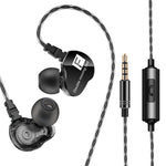 QKZ CK9 HiFi In-Ear Vier-Einheiten Sport Musik-Kopfhörer