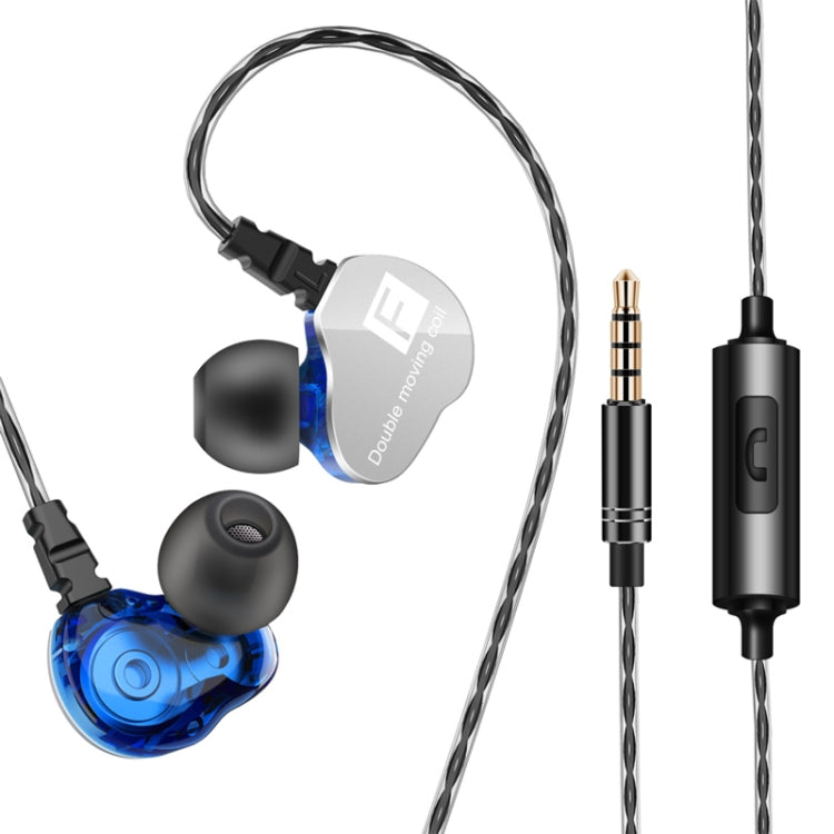 QKZ CK9 HiFi In-Ear Vier-Einheiten Sport Musik-Kopfhörer