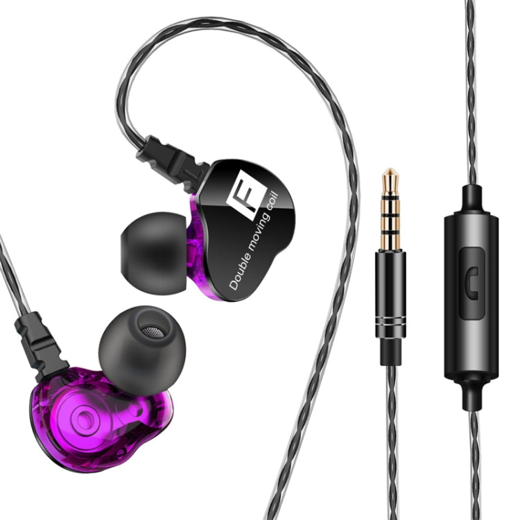 QKZ CK9 HiFi In-Ear Vier-Einheiten Sport Musik-Kopfhörer